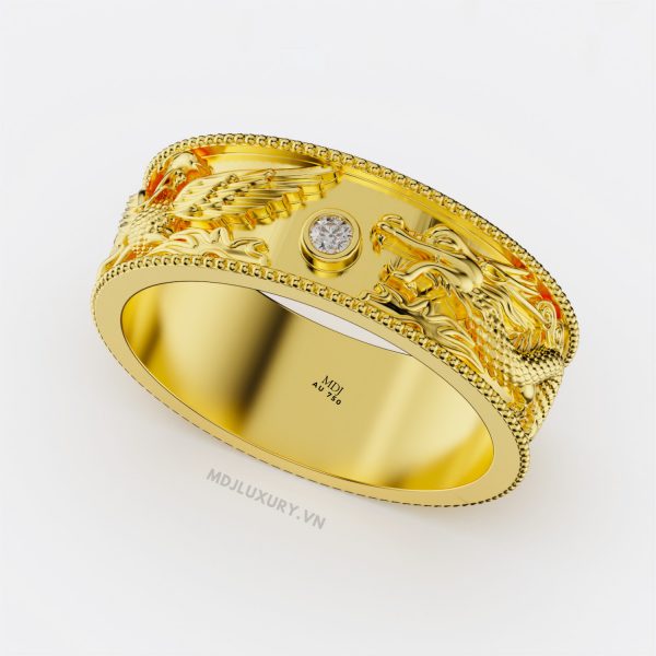 Nhẫn Nam Rồng Phượng Chung Đôi – NN256