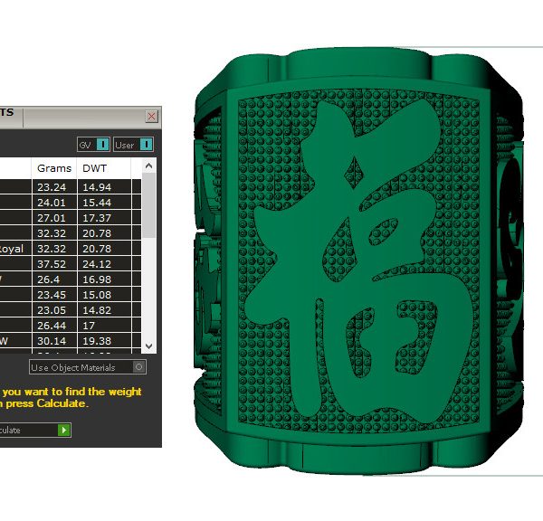 Nhẫn Nam Vàng 18K Chữ Phúc MDJ – NN259