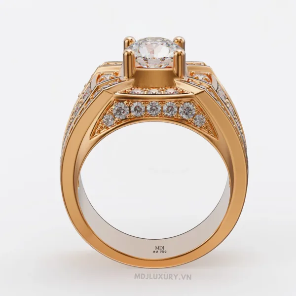Nhẫn Nam Vàng Tây 18K MDJ Cao Cấp NN264