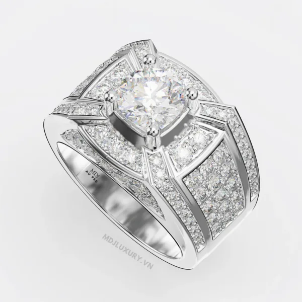 Nhẫn Nam Vàng Tây 18K MDJ Cao Cấp NN264