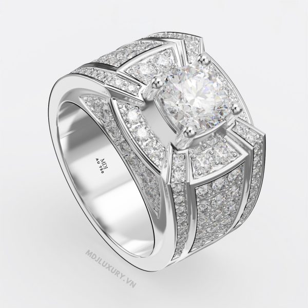Nhẫn Nam Vàng Tây 18K MDJ Cao Cấp NN264