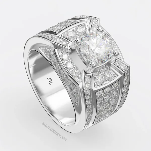 Nhẫn Nam Vàng Tây 18K MDJ Cao Cấp NN264