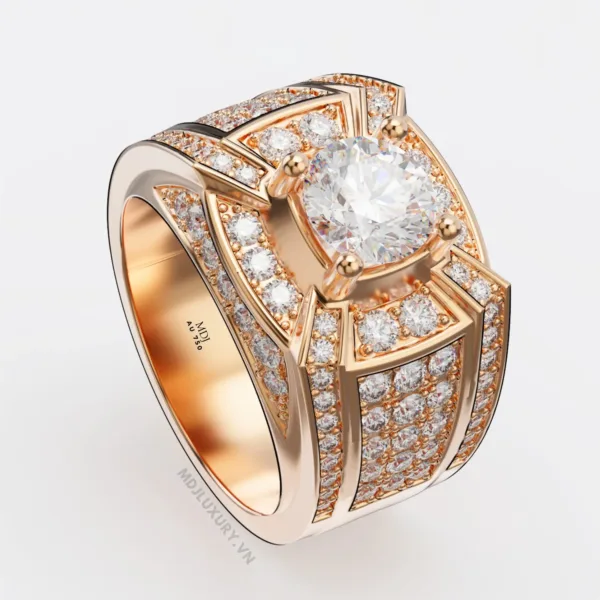 Nhẫn Nam Vàng Tây 18K MDJ Cao Cấp NN264