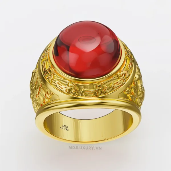 Nhẫn Mỹ Nam Vàng Tây 18K Cao Cấp – NN265
