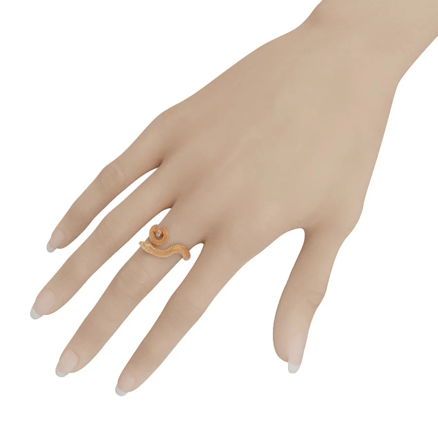 Nhẫn nữ vàng 18K tuổi tỵ MDJ NNU135