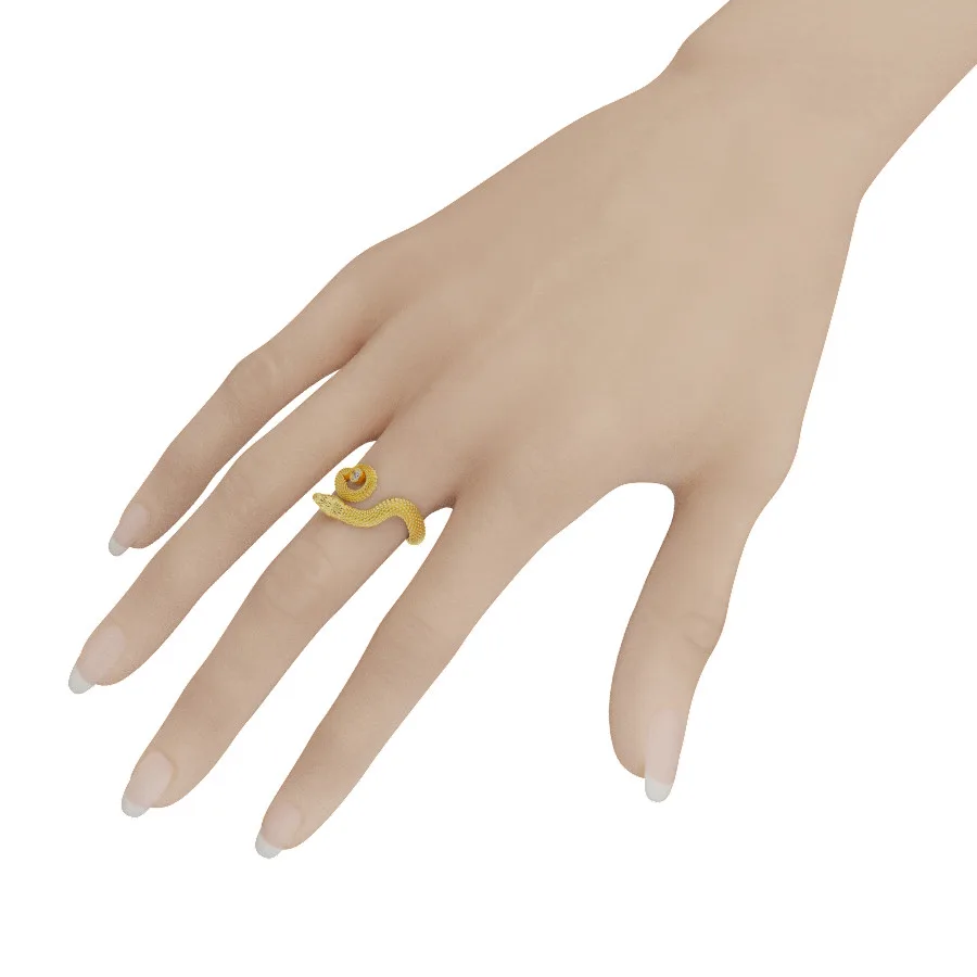 Nhẫn nữ vàng 18K tuổi tỵ MDJ NNU135