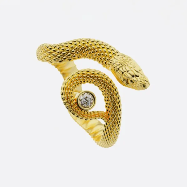Nhẫn nữ vàng 18K tuổi tỵ MDJ NNU135