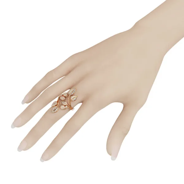 Nhẫn đính hôn cao cấp vàng trắng MDJ NNU139
