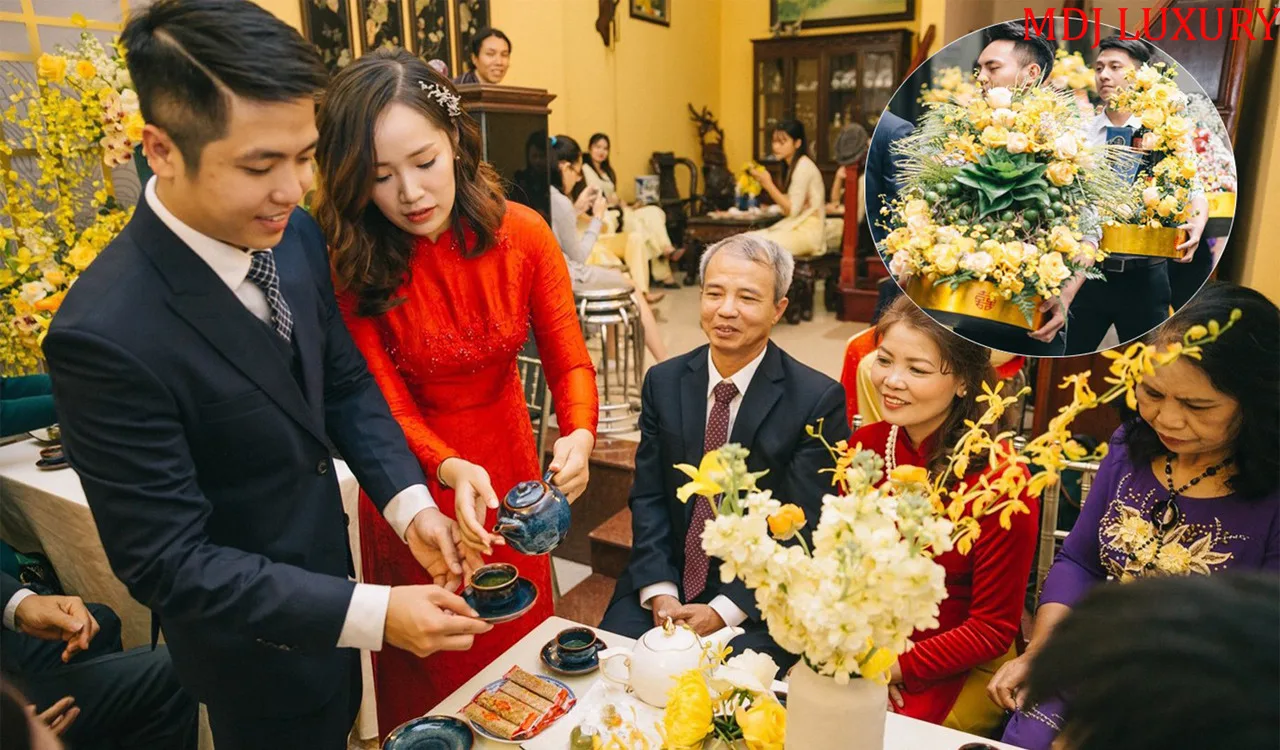 Thành phần tham gia lễ ăn hỏi - lễ đính hôn