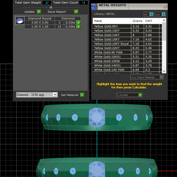 Nhẫn Cưới Đẹp Vàng 14K - Kim Cương Thiên Nhiên NC 181
