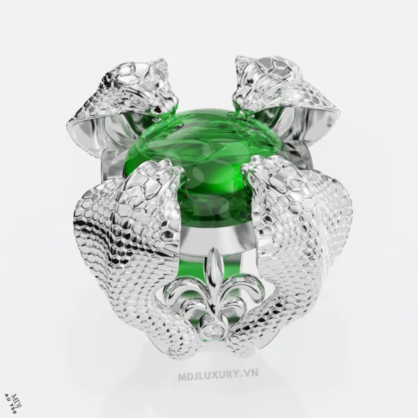 Nhẫn Nam Vàng Tây con giáp tuổi tỵ đá quý – MDJ LUXURY – NN104