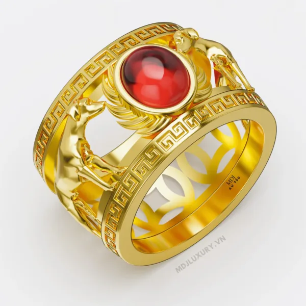 Nhẫn Vàng Nam Tuổi Tuất – Nhẫn Nam 18K NN268