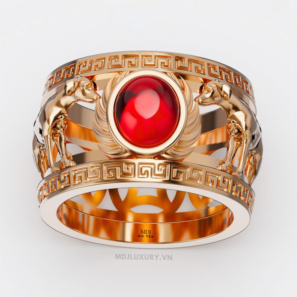 Nhẫn Vàng Nam Tuổi Tuất – Nhẫn Nam 18K  NN268