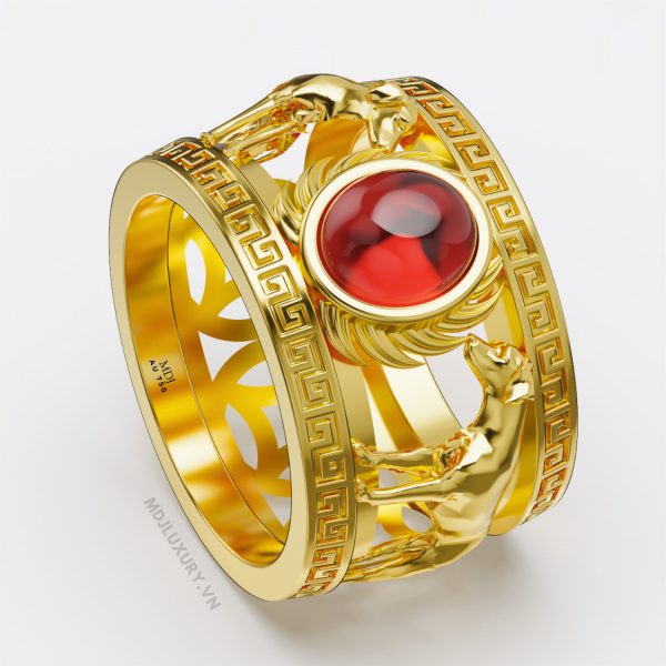 Nhẫn Vàng Nam Tuổi Tuất – Nhẫn Nam 18K  NN268