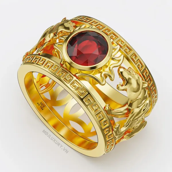 Nhẫn Vàng Nam Tuổi Hổ- Nhẫn Nam 18K  NN269