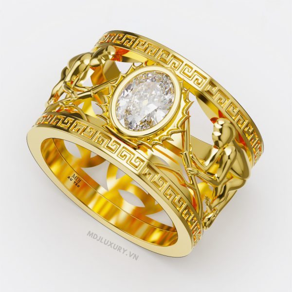 Nhẫn nam vàng 18K – Nhẫn Nam Tuổi Thân NN270