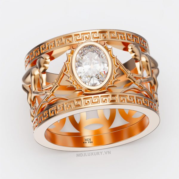 Nhẫn nam vàng 18K – Nhẫn Nam Tuổi Thân NN270