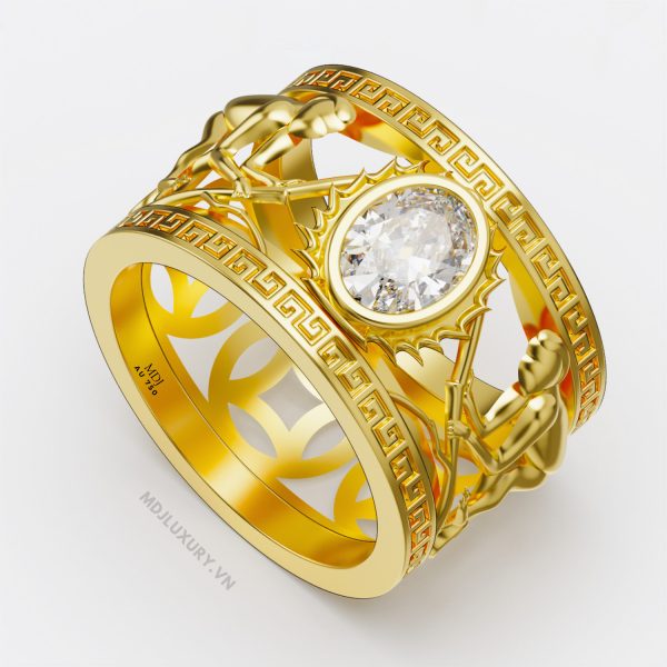 Nhẫn nam vàng 18K – Nhẫn Nam Tuổi Thân NN270