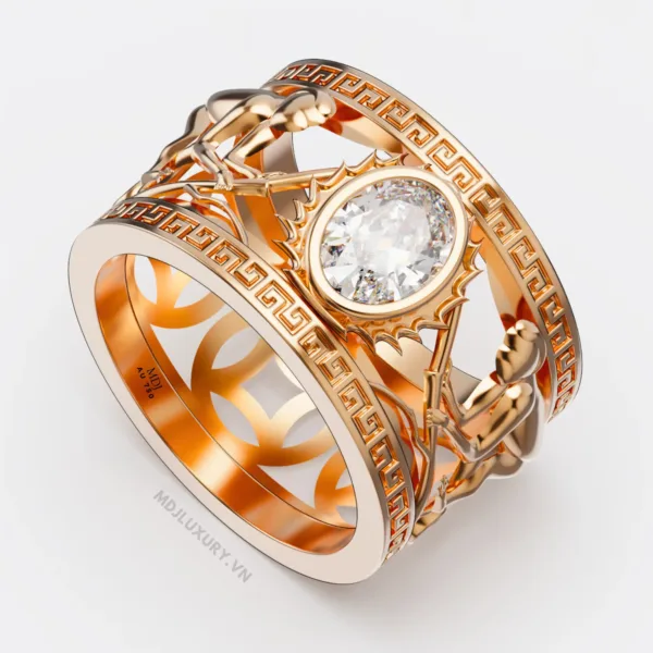 Nhẫn nam vàng 18K – Nhẫn Nam Tuổi Thân NN270