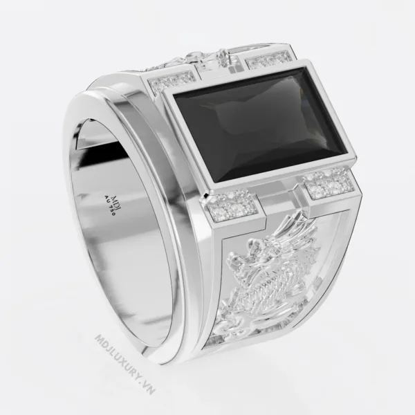 Nhẫn nam vàng 18K – Nhẫn Nam Tuổi Thìn NN272