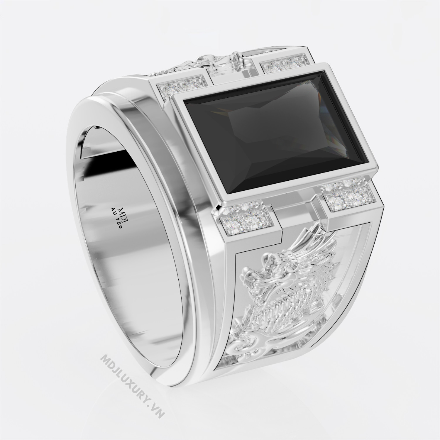 Nhẫn nam vàng 18K – Nhẫn Nam Tuổi Thìn NN272