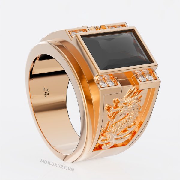 Nhẫn nam vàng 18K – Nhẫn Nam Tuổi Thìn NN272