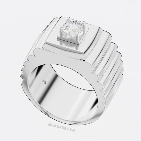 Nhẫn Nam Vàng Hồng 18K cao Cấp MDJ NN275