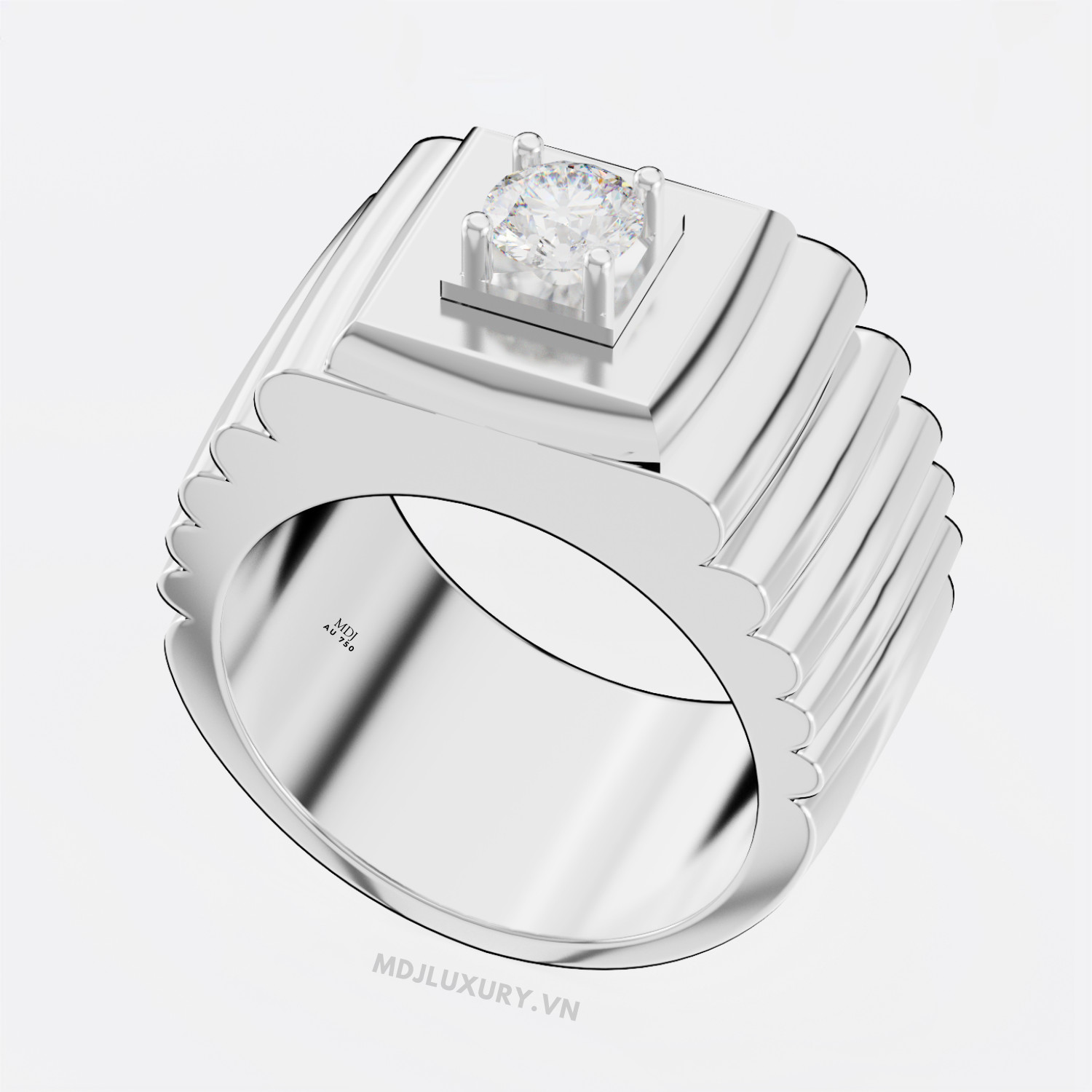 Nhẫn Nam Vàng Hồng 18K cao Cấp MDJ NN275