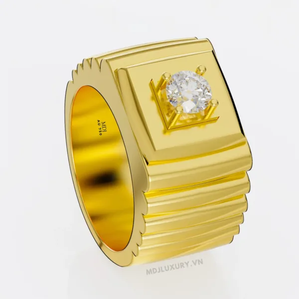 Nhẫn Nam Vàng Hồng 18K cao Cấp MDJ NN275