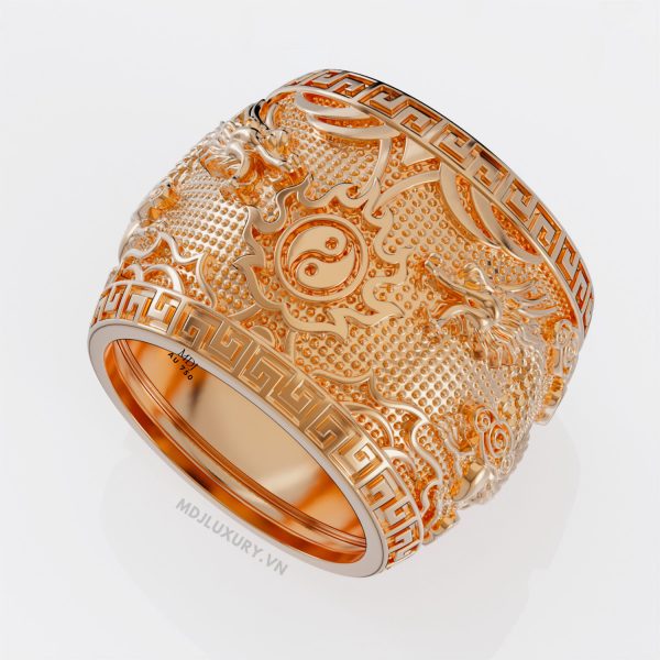 Nhẫn Nam Song Long Vàng 18K MDJ NN276