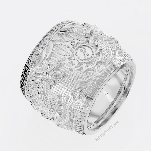 Nhẫn Nam Song Long Vàng 18K MDJ NN276