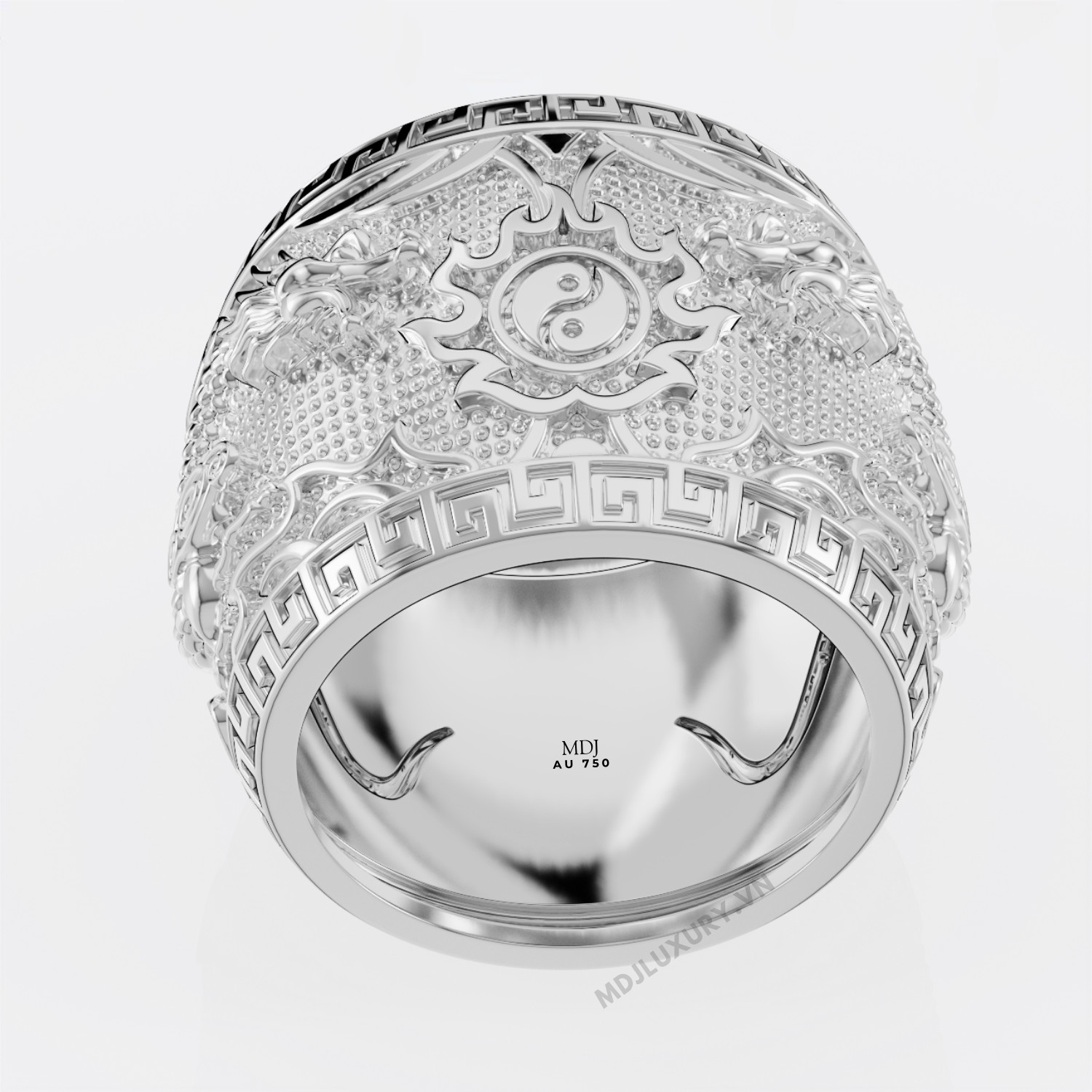 Nhẫn Nam Song Long Vàng 18K MDJ NN276