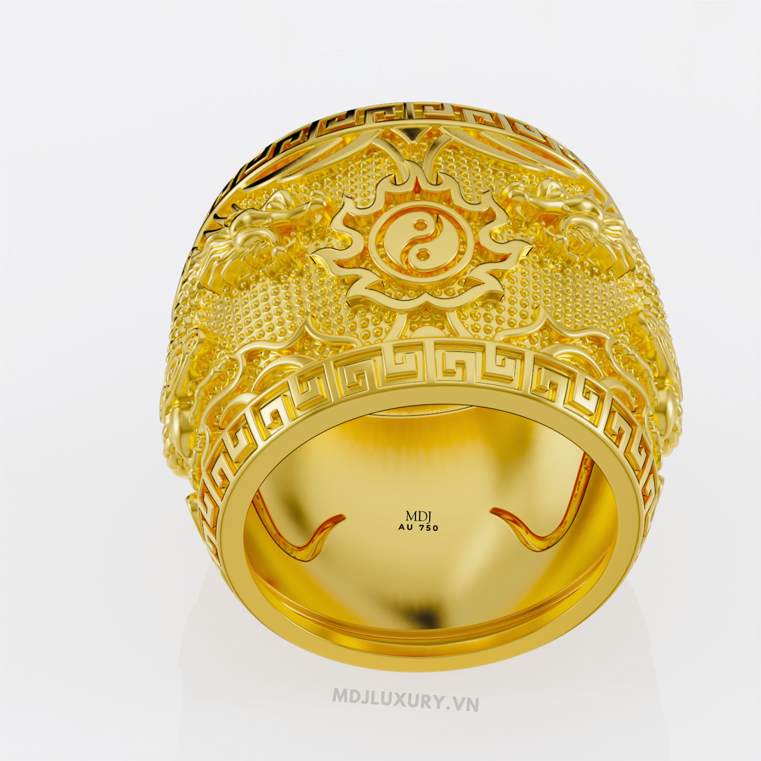 Nhẫn Nam Song Long Vàng 18K MDJ NN276