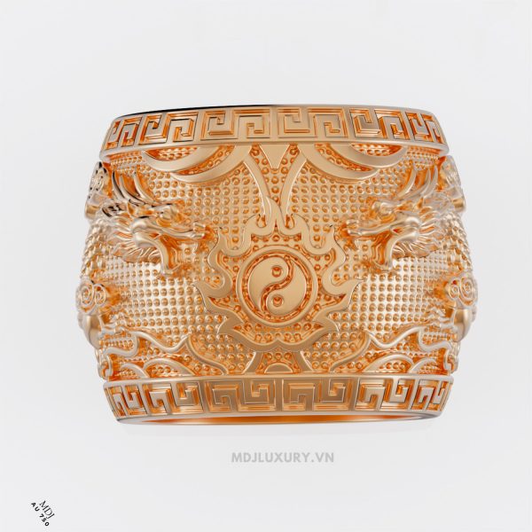 Nhẫn Nam Song Long Vàng 18K MDJ NN276