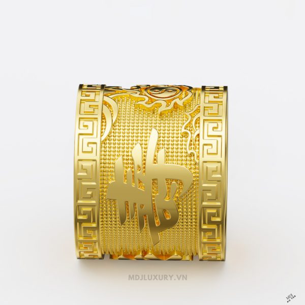 Nhẫn Nam Vàng Ta Chữ Phúc & Lộc & Thọ- Vàng 24K MDJ NN279