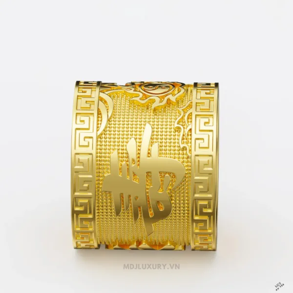 Nhẫn Nam Vàng Ta Chữ Phúc & Lộc & Thọ- Vàng 24K MDJ NN279