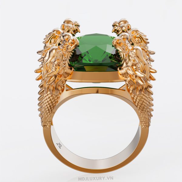 Nhẫn Nam Vàng Tứ Long Vàng 18K MDJ NN281