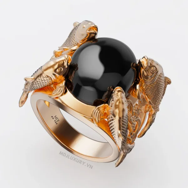 Nhẫn Nam Vàng Cá Chép 18K MDJ NN282