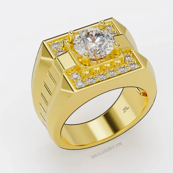 Nhẫn Vàng Nam – Nhẫn Nam Đẹp 18K MDJ NN291