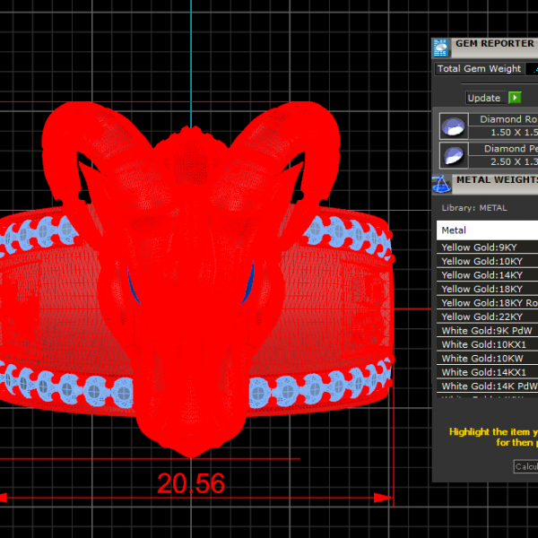 Nhẫn Nam Vàng Tây Tuổi Mùi Cao Cấp MDJ NN292