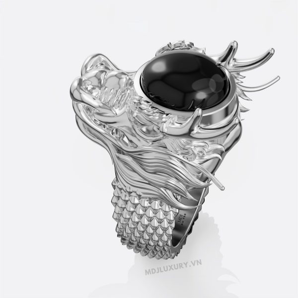 Nhẫn Nam Vàng Tây 18K, 14K Đầu Rồng MDJ NN295