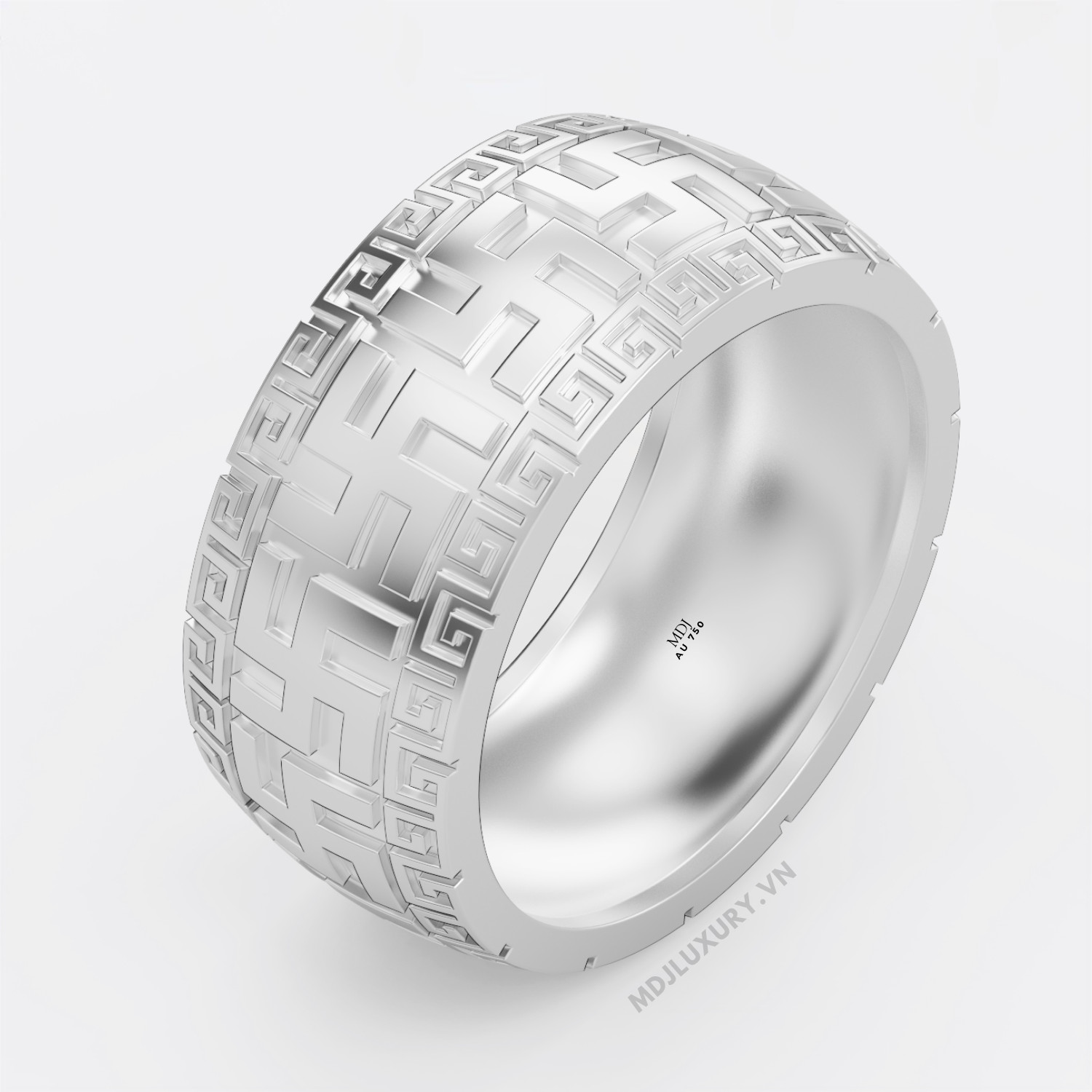 Nhẫn Nam Vàng Hồng Chữ Vạn – NN296