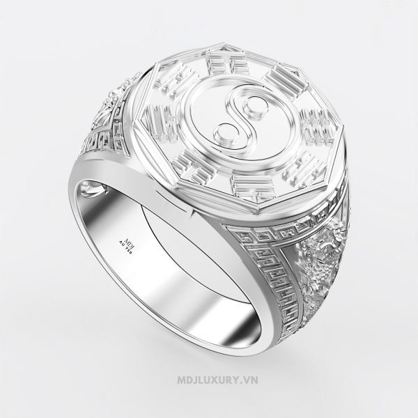 Nhẫn Vàng Nam Vòng Âm Dương Ngũ Hành Cao Cấp MDJ NN302