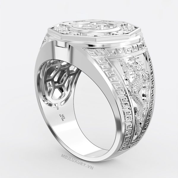 Nhẫn Vàng Nam Vòng Âm Dương Ngũ Hành Cao Cấp MDJ NN302