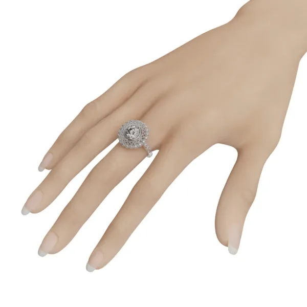 Nhẫn Vàng Nữ 18K Đá Thiên Nhiên NNU168