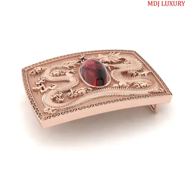 Mặt Thắt Lưng Hình Rồng Vàng 18K Sang Trọng - TLV04