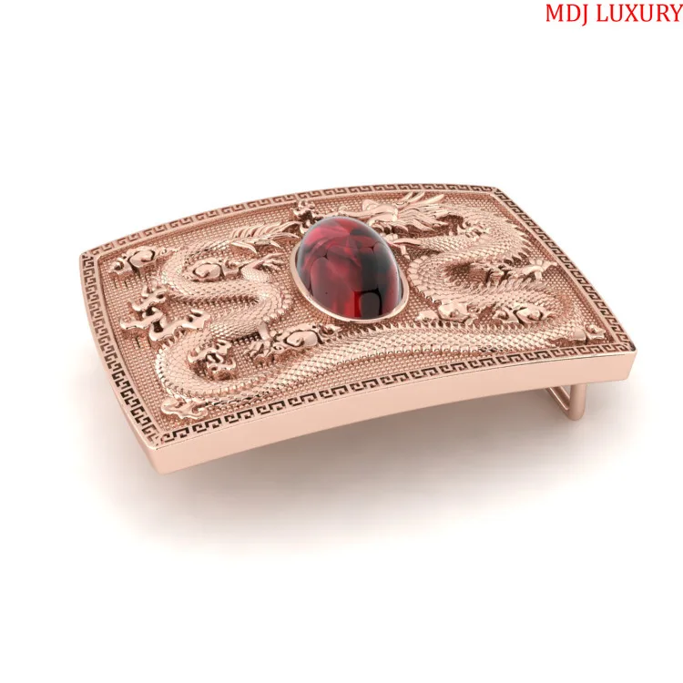 Mặt Thắt Lưng Hình Rồng Vàng 18K Sang Trọng - TLV04