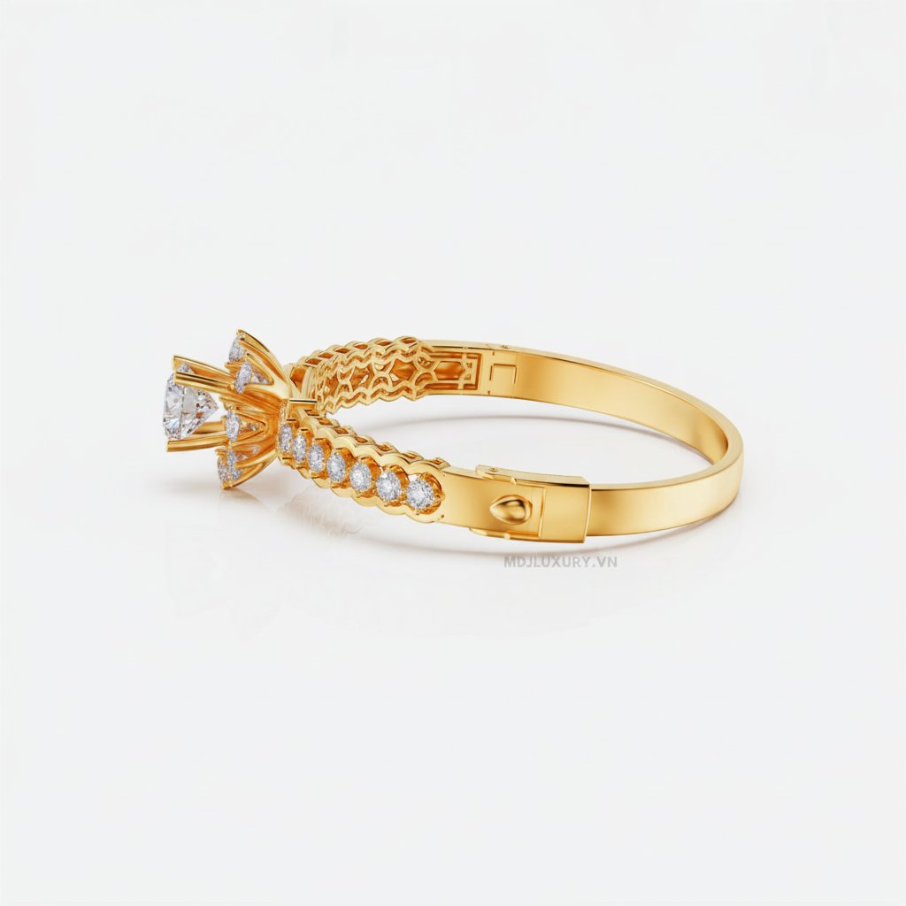 Vòng tay nữ vàng 18K - Vòng Tay Nữ Đẹp VTN13 8 Vòng tay nữ vàng 18K – Vòng Tay Nữ Đẹp VTN13