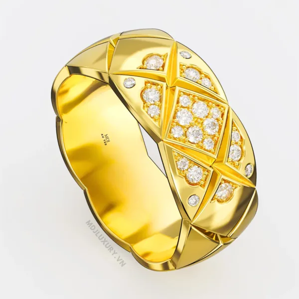 Nhẫn Vàng Nam Cao Cấp Vàng Tây 14K và 18K NN312