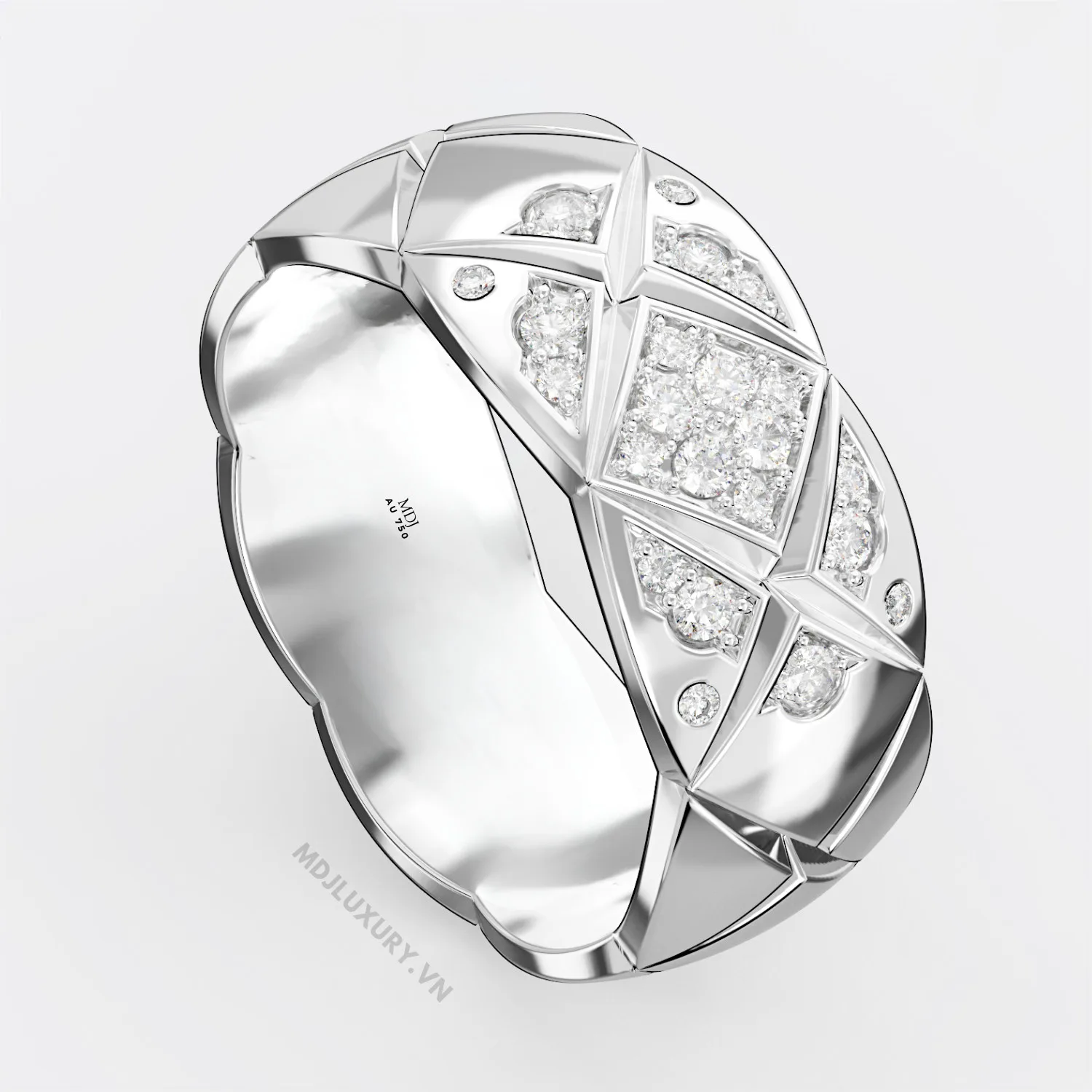 Nhẫn Vàng Nam Cao Cấp Vàng Tây 14K và 18K NN312